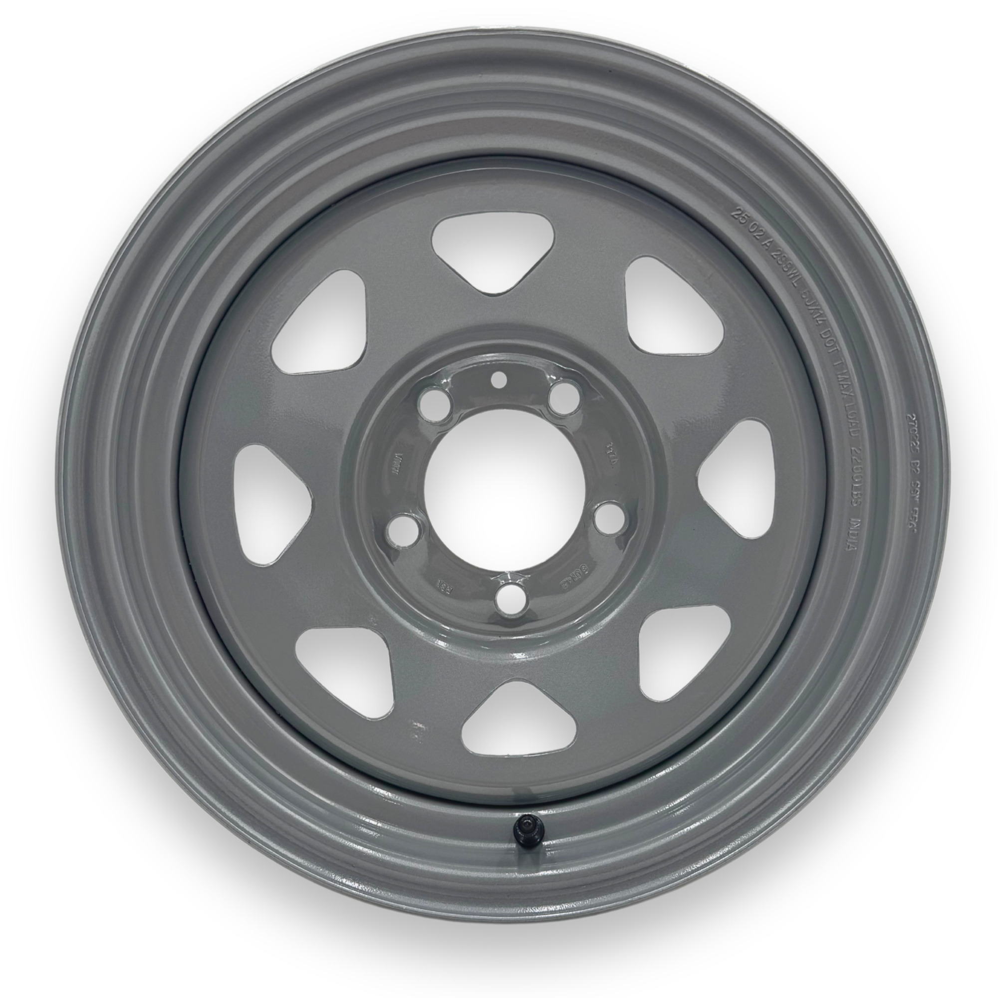 Steel Master 14x6 5 on 4.5 Bolt Eight Spoke Silver